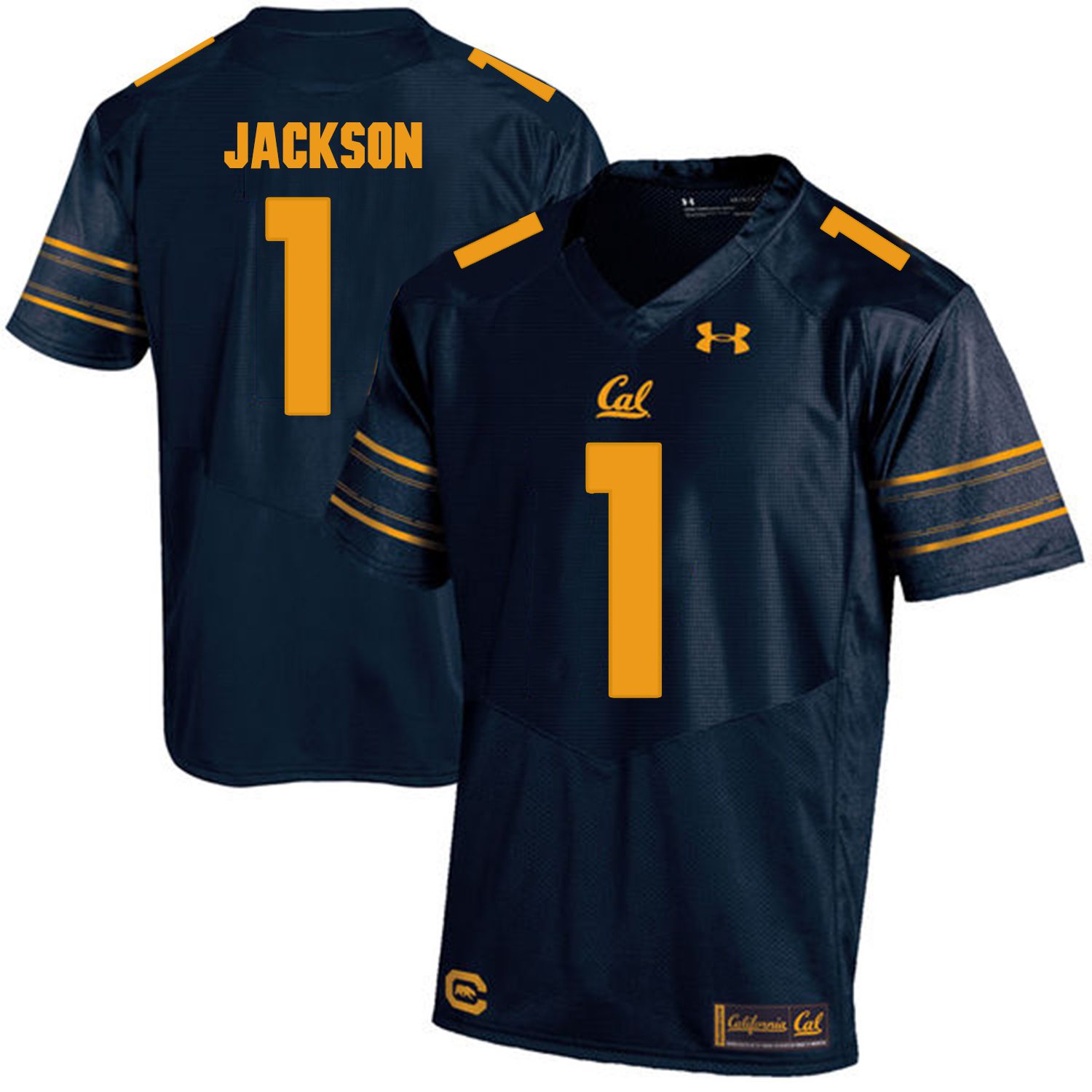 Men California Golden Bears #1 DeSean Jackson Dark blue Customized NCAA Jerseys1